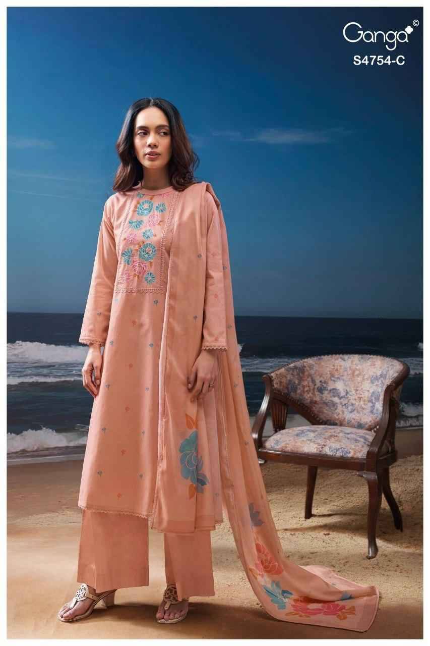 GRESMITA 4754 Series By Ganga Fashion Beautiful Festive Suits Stylish Colorful Fancy Casual Wear & Ethnic Wear PREMIUM COTTON Dresses At Wholesale Price
